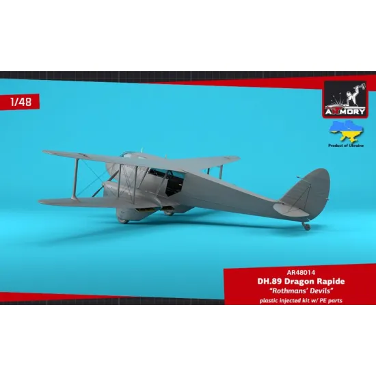 Armory Ar48014 1/48 Dh 89 Dragon Rapide Short Haul Airliner Rothmans Devils