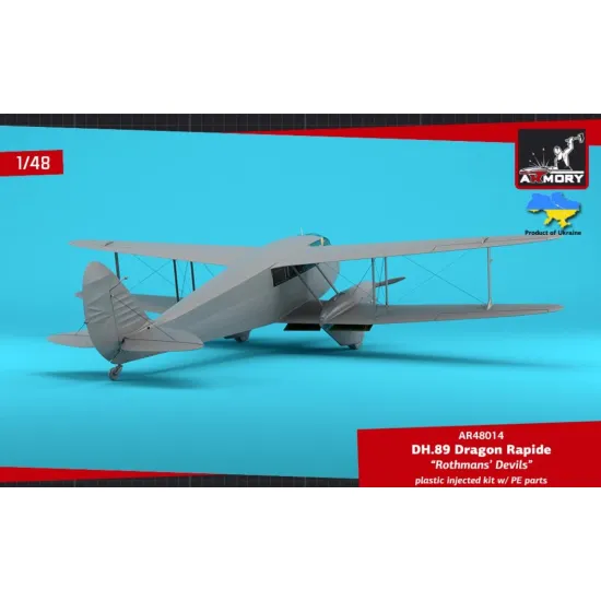 Armory Ar48014 1/48 Dh 89 Dragon Rapide Short Haul Airliner Rothmans Devils