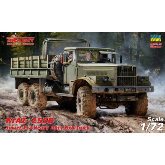 Armory Ar72450 1/72 Kraz 255b Soviet Era Heavy Duty 6x6 Cargo Truck