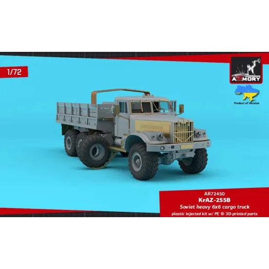 Armory Ar72450 1/72 Kraz 255b Soviet Era Heavy Duty 6x6 Cargo Truck