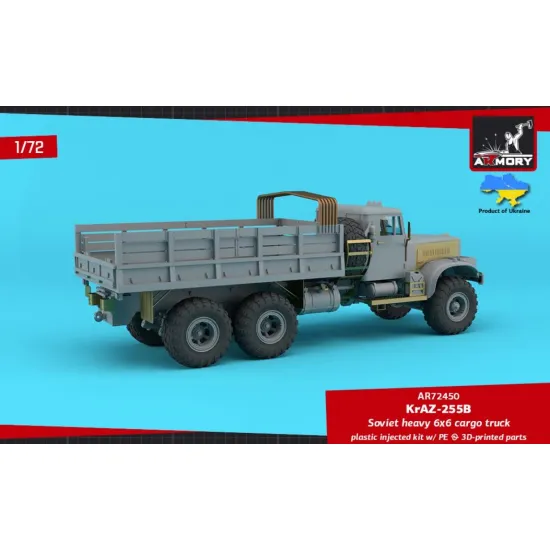 Armory Ar72450 1/72 Kraz 255b Soviet Era Heavy Duty 6x6 Cargo Truck