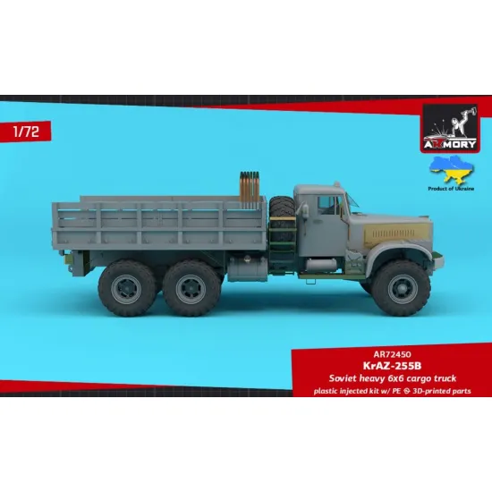 Armory Ar72450 1/72 Kraz 255b Soviet Era Heavy Duty 6x6 Cargo Truck