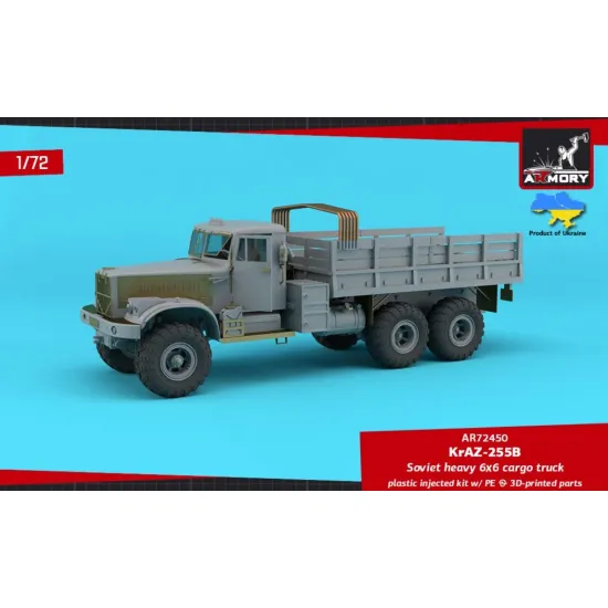 Armory Ar72450 1/72 Kraz 255b Soviet Era Heavy Duty 6x6 Cargo Truck