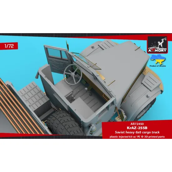 Armory Ar72450 1/72 Kraz 255b Soviet Era Heavy Duty 6x6 Cargo Truck