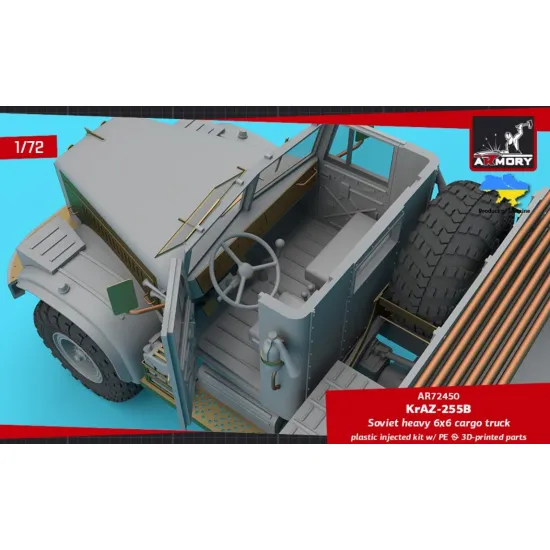 Armory Ar72450 1/72 Kraz 255b Soviet Era Heavy Duty 6x6 Cargo Truck