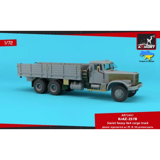 Armory Ar72451 1/72 Kraz 257b Soviet Era Heavy Duty 6/4 Cargo Truck