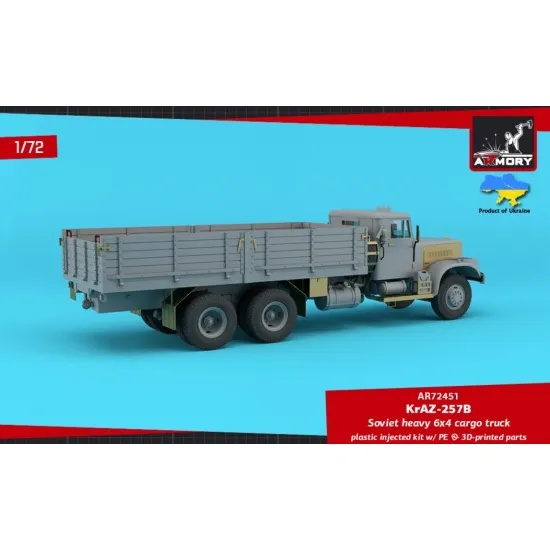 Armory Ar72451 1/72 Kraz 257b Soviet Era Heavy Duty 6/4 Cargo Truck