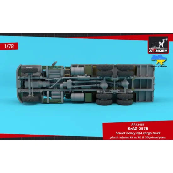 Armory Ar72451 1/72 Kraz 257b Soviet Era Heavy Duty 6/4 Cargo Truck