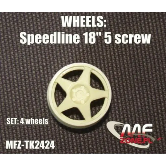 Mf-zone Tk2424 1/24 Speedline Wheels 5 Spoke 5 Screw