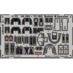 Photoetched set Rafale B interior, for Hobbyboss kit 1/72 Eduard SS385
