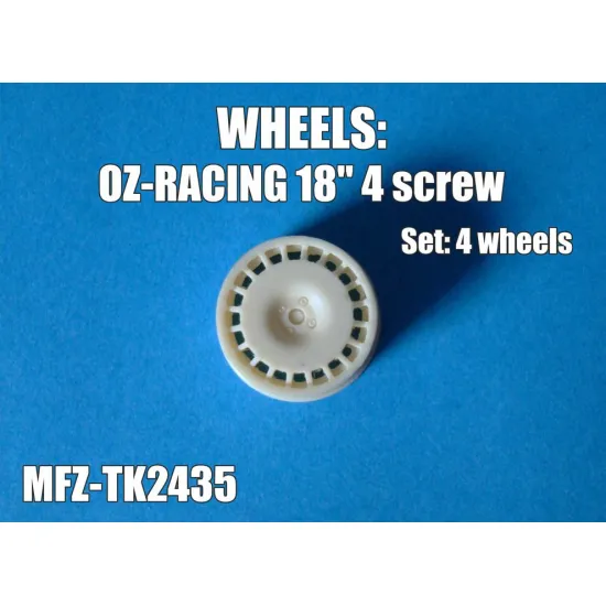 Mf-zone Tk2435 1/24 Oz-racing Wheels 4 Screw Resin Kit