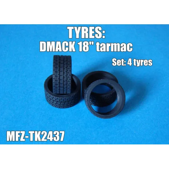 Mf-zone Tk2437 1/24 Dmack Tyres 18inch Tarmac Resin Kit