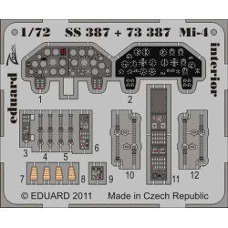 Photoetched Mi-4 interior, for Hobbyboss kit 1/72 Eduard SS387