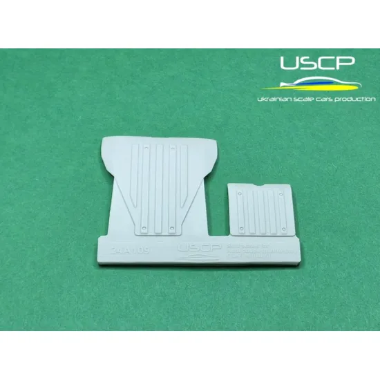 Uscp 24a109 1/24 Skid Plates For Audi Coupe Quattro Rally Tamiya/Italeri