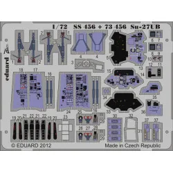 Photoetched set Su-27UB interior Color, for Trumpeter kit 1/72 Eduard SS456