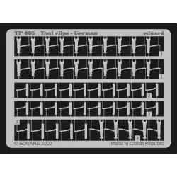 Photoetched set Tool clips German 1/35 Eduard TP005