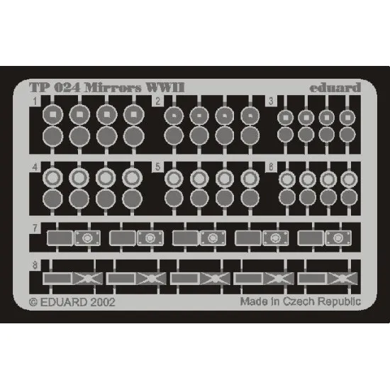 Photoetched set Mirrors WWII 1/35 Eduard TP024