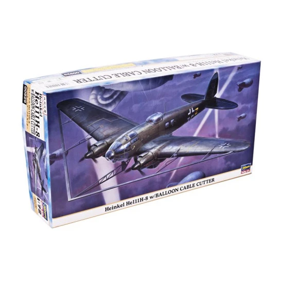 Heinkel 111H-8 w/BALLOON CABLE 1/72 Hasegawa 00929