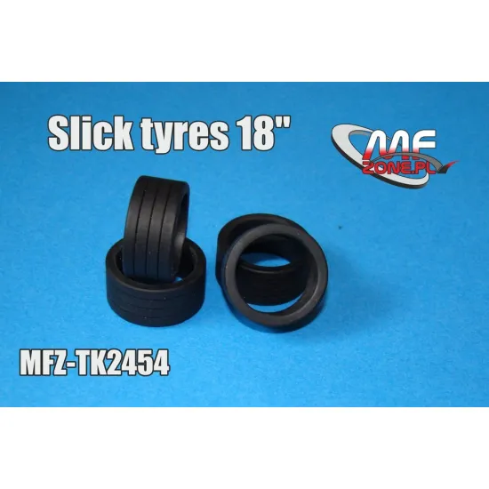 Mf-zone Tk2454 1/24 Slick Tyres 18inch Rubber Set