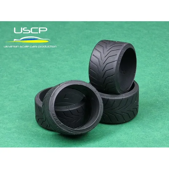 Uscp-20-3 1/24 20 Inch Toyo R888 Staggered Rubber Model