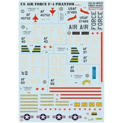 Print Scale 48-315 1/48 Us Air Forces F-4 Phantom Part 1 New