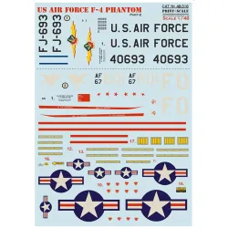 Print Scale 48-316 1/48 Us Air Forces F-4 Phantom Part 2 New