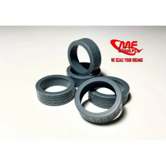 Mf-zone Tk2484 1/24 Mrf Zta Tyres For Belkits 5 Pcs 3d Print Resin Set