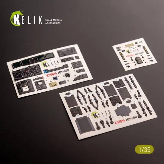 Kelik K35014 1/35 Mh-60r Interior 3d Decals For Kitty Hawk Kit