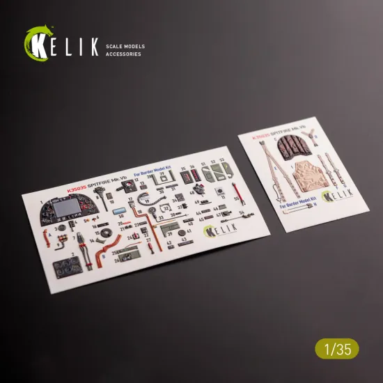 Kelik K35035 1/35 Spitfire Mk.vb Interior 3d Decals For Border Models Kit