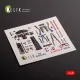 Kelik K48120 1/48 F-104g Interior 3d Decals For Kinetic Kit