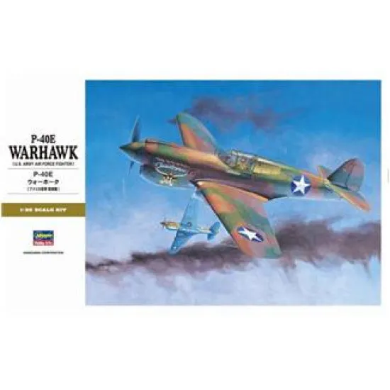 P-40E Warhawk Texas Longhorn W/ Pilot Figure, Drop Tank & 500Lb Bomb Part 1/32 Hasegawa 08879