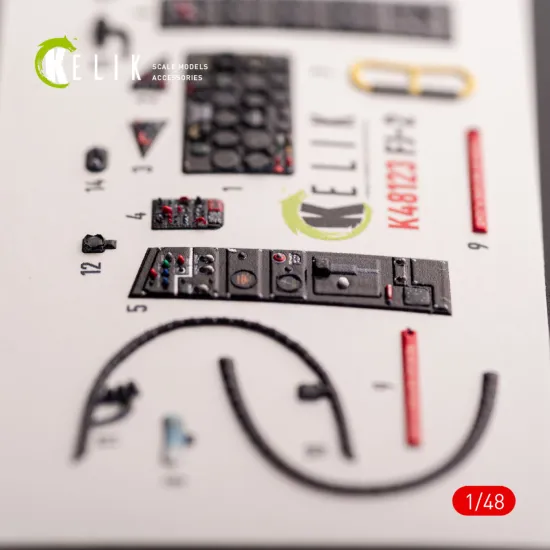 Kelik K48123 1/48 Fj-2 Interior 3d Decals For Italeri Kit