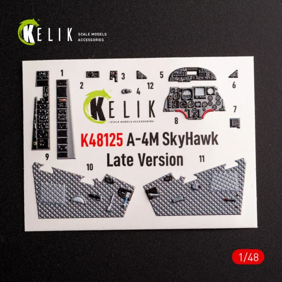 Kelik K48125 1/48 A-4m Late Production- Interior 3d Decals For Magic Factory