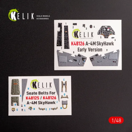 Kelik K48126 1/48 A-4m Early Production- Interior 3d Decals For Magic Factory
