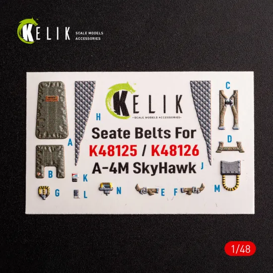 Kelik K48126 1/48 A-4m Early Production- Interior 3d Decals For Magic Factory