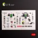 Kelik K48130 1/48 Jas-39 D Interior 3d Decals For Italeri