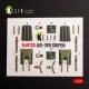 Kelik K48130 1/48 Jas-39 D Interior 3d Decals For Italeri