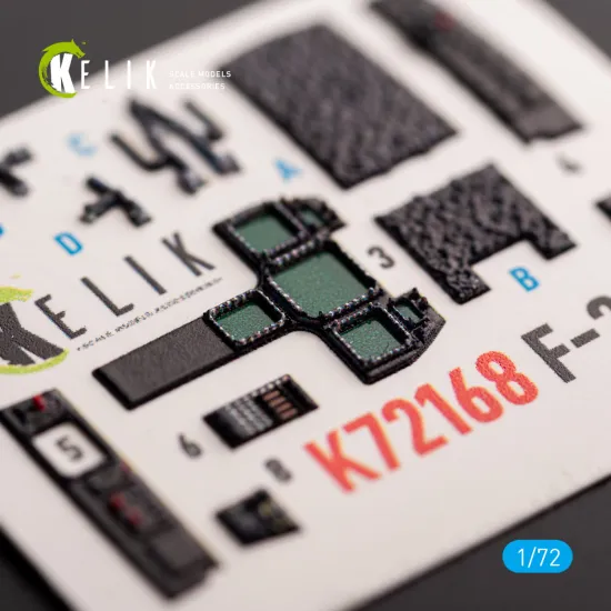 Kelik K72168 1/72 F-22a Raptor Interior 3d Decals For Academy