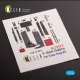 Kelik K72177 1/72 F-86a Sabre Interior 3d Decals For Clearprop Kit