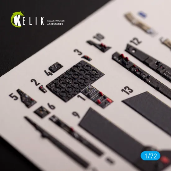 Kelik K72177 1/72 F-86a Sabre Interior 3d Decals For Clearprop Kit