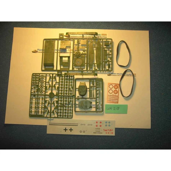 T-26-1 Soviet Light Tank M.1939 Soviet Red Army WWII 1/72 UM 218