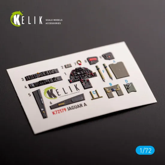Kelik K72179 1/72 Jaguar A Interior 3d Decals For Hobbyboss Kit