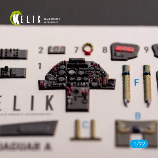 Kelik K72179 1/72 Jaguar A Interior 3d Decals For Hobbyboss Kit