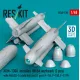 Reskit Rs48-0538 1/48 Agm-130a Missiles 2 Pcs Mk84 Warhead With An/Axq-14 Data Link Pod 1 Pcs F-16i F-15e F-111f 3d Printed