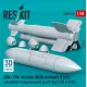Reskit Rs48-0538 1/48 Agm-130a Missiles 2 Pcs Mk84 Warhead With An/Axq-14 Data Link Pod 1 Pcs F-16i F-15e F-111f 3d Printed