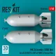 Reskit Rs48-0548 1/48 Mk36 Bombs 2pcs 1000 Lbs For All Us Navy Raf Of Ww2 Korean War 3d Printed
