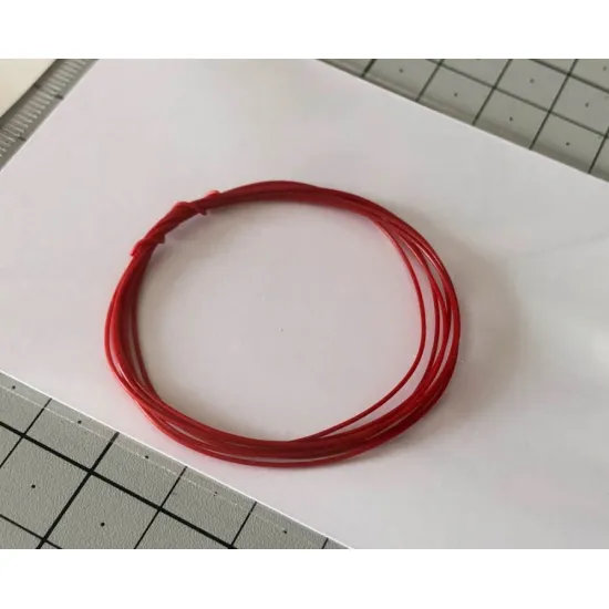 Mf-zone Po3 1/24 Flexible Wires 0,55mm / 1m Red