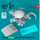 Reskit Rsu48-0363 1/48 Sea King Unfolded Main Rotor For Hasegawa Kit 3d Printed