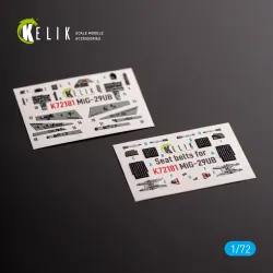 Kelik K72181 1/72 Mig-29ub Interior 3d Decals For Ibg Models Kit