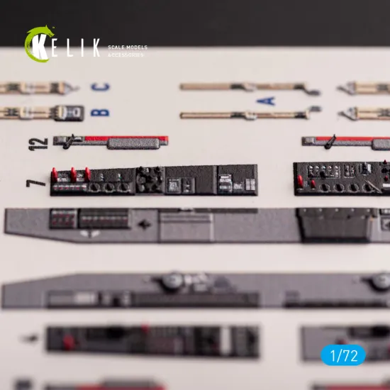 Kelik K72189 1/72 T-33a Shooting Star Interior 3d Decals For Platz Kit